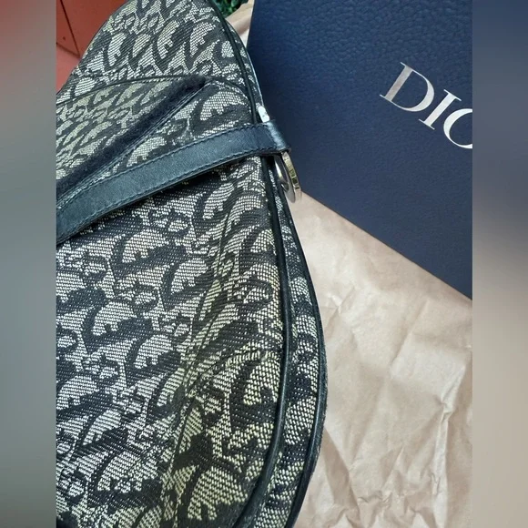 Dior Saddle bag, black Interior with Logo Charm - Picture 7 of 12